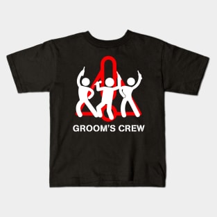 Groom's Crew Groom Groomsmen Bachelor Party Gift For Him men Kids T-Shirt